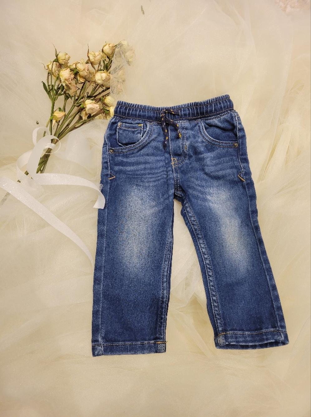 Cat & Jack Blue Denim Pull-On Jeans